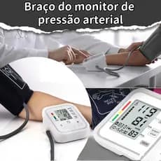 Monitor De Pressão Arterial Braço Digital Recarregável Profissional Portátil
