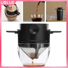 Mini Filtro De Café Chá Sem Papel Reutilizável Portátil De Aço Inoxidável Para Viagens De Escritório Em Casa