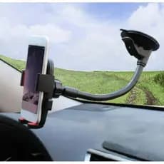 Suporte De Carro Para Celular 360o Ventosa Montagem Haste Firme Ajustável