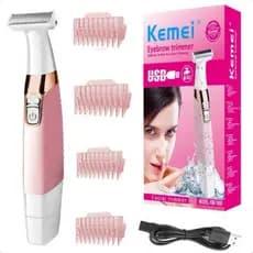 Aparador Elétrico de Pelos Femininos Pernas Axilas Virilha Kemei Recarregável KM-1900
