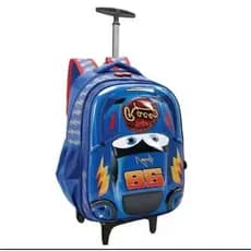 Mochila Minino Carinho Infantil Alto Relevo Carros 3D Reforçada