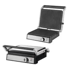 Grill Grelha Chapa Elétrica Itatiaia Master 2000W Inox 220V Com Abertura