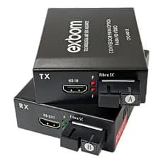 Conversor HDMI Fibra Óptica 20KM 1080P Kit Extensor Para Longas Distâncias