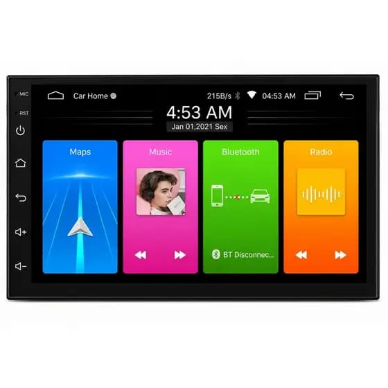 Central MP5 Prime Roadstar 7" Touch Bluetooth CarPlay Android Auto