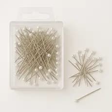 Kit com 200 alfinetes cabeça branca, costura, patchwork