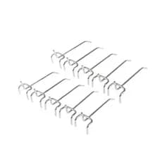 Kit 10 Ganchos de 5cm para Painel Organizador PegBoard Perfurado