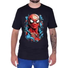 Camiseta Homem Aranha Spider-Man Camisa Algodão Premium