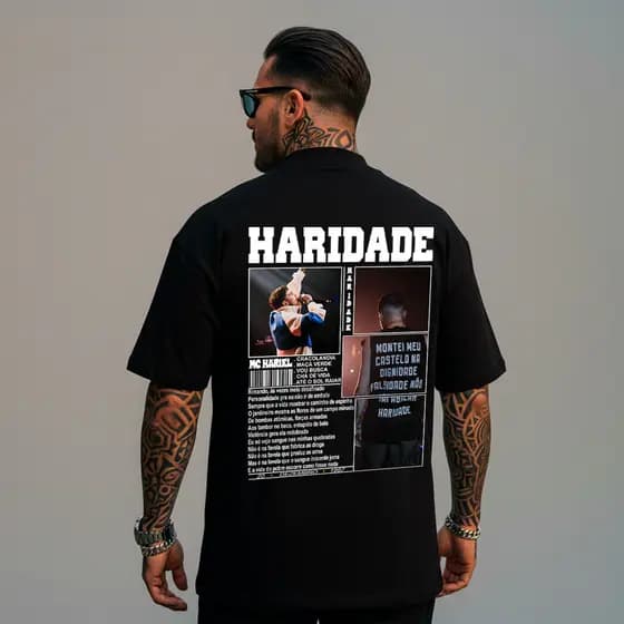 Camisa Masculina Haridade Camiseta Mc Hariel Cantor Funk Biografia StreetWear Exclusiva Qualidade