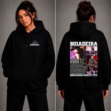 Blusa de Frio Ana Castela Embaixadora Moletom Canguru Boiadeira Unissex Exclusiva Algodão Premium