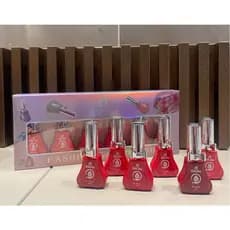 kit 6 esmaltes em gel UV/LED com lacinho 18ml [ seca apenas em cabine; bella rosa ] - C&S BAZAR -