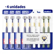 Escova Dental 3 Lados Ultramacias Kit 3 Oralgos Triplo
