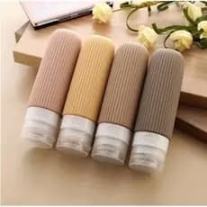 4pcs Frascos Dispensadores Viagem De Silicone 90ML Para Shampoo E Lavagem Corporal NEW EL SHOP NEW EL SHOP