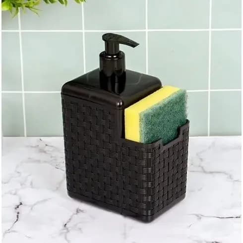 Porta Detergente Sabão Dispenser Sabonete Liquido Esponja Com Bico Dosador Multiuso Cozinha Banheiro