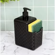 Porta Detergente Sabão Dispenser Sabonete Liquido Esponja Com Bico Dosador Multiuso Cozinha Banheiro
