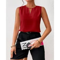 Regata Alça Larga Blusa Feminina Duna Elegante e Versátil