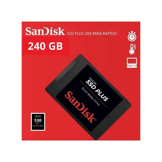 SSD 240GB/250GB/480gb/1tb Sandisk Plus Sata 3 ORIGINAL Jogo Pc Notebook