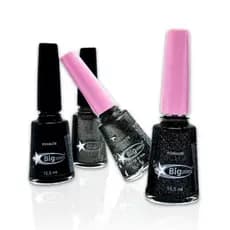 Kit 4 Esmaltes Preto 15ml Black Na Dúvida? Vá de Preto Big Universo