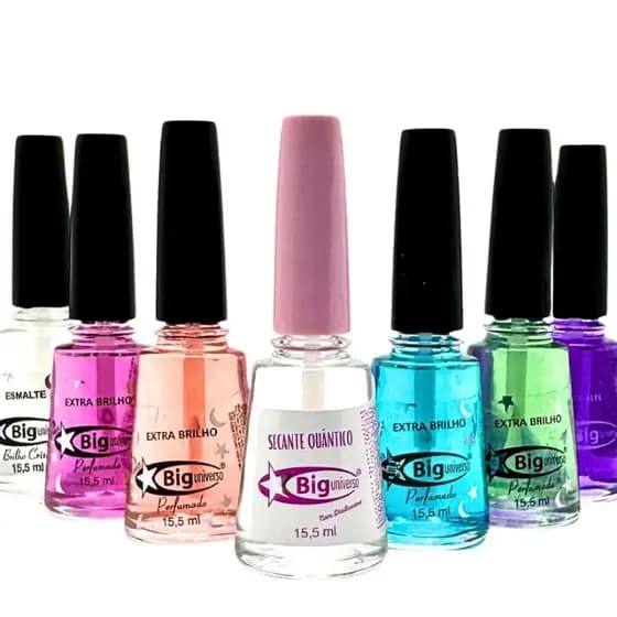 Kit Top Coats Mais Secante Quantico 15,5ml Big Universo