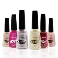 Kit 2 Esmalte de Unhas Cintilante 15,5ml Alta Cobertura e Brilho Esmaltações Elegantes