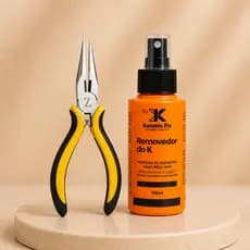Kit Mega Hair Removedor Do K 100ml + Alicate Mega Hair
