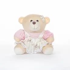 Ursinho de Pelúcia Jardineira Bebê Mãe Decoração