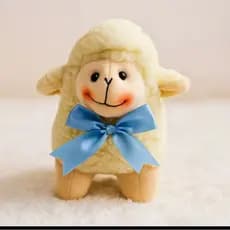 Ovelha de Pelúcia com laço Azul/Marrom/Branco/Pink/Rosa/Vermelho Bebe Mamãe Decoração
