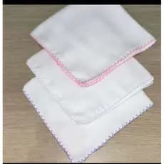 Kit C/ 6 Fralda Fraldinhas de Boca (Babetes) em tecido 100% Algodão 2 Cada cor e Bico de Picuita