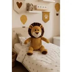 Animais De Pelúcia Safari Infantil Bebê Mãe Decoração Leão, Macaco, Girafa, Elefante , Hipopótamo e Hipopótama