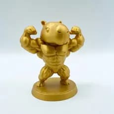 Capivara Musculosa, Capivara Maromba, Muscle Capivara, Capivava Bodybuilder Dourada
