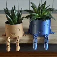 Vaso de plantas, Pote de suculentas, Vaso com perninhas articuladas - Porta Treco