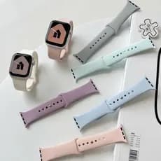 Lua cheia Pulseira Apple Watch Silicone Compatível Relógio 38/40mm/41mm 42mm/44mm/45mm/49mm