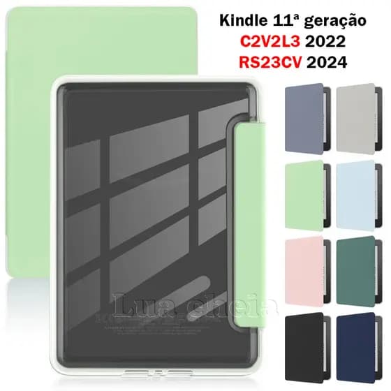 Capa de acrílico Kindle para Kindle de 11ª geração (C2V2L3  2022) / (RS23CV 2024) 6 polegadas
