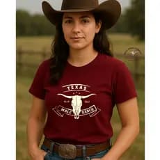 Tshirt Camiseta West Boiadeira Baby Look Algodão Moda Country Novidades