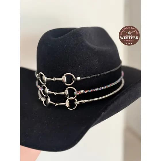 Bandinha de Chapeu Modelo Bridão Country Feminino Bandinha Boiadeira