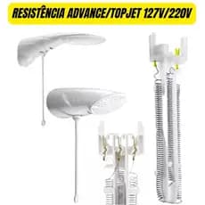 Resistência Advanced Top Jet Chuveiro Lorenzetti 220V (7500W) - 127V (5500W)