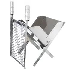 Churrasqueira Inox Portatil Dobravel Churrasqueira Movel Maleta Praia Camping