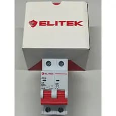 Disjuntor Bipolar Duplo Bifásico 6A Amperes Elitek Dijuntor 2 Polos 6A 10A 15A 20A 25A 30A 40A 50A