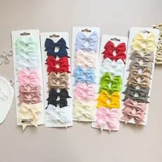 kit 10 Lacinho para Cabelo Bebe e Criança Bico de Pato 025-060