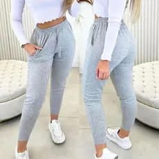 Calça Jogguer Feminina Lanzinha Quentinha C/ Elástico Roupa de Frio