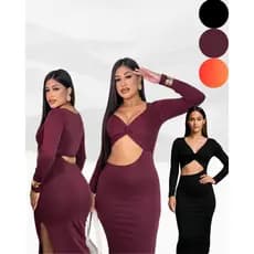 Vestido elegante, vestido longo femenino, vestido femenino, vestido midi, vestido casual, vestido festa