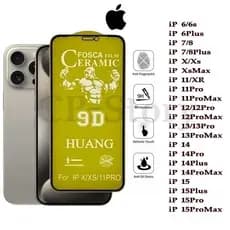 KIT Película Fosca Cerâmica Flexível 9D iPhone 6 7 8 X XR 11 12 13 14 PROMAX  iPhone 15