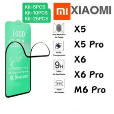 Kit com 5Pcs/10Pcs/25Pcs Película De Cerâmica 3D 9D Para Xiaomi Poco X5/X5Pro/X6/X6 Pro/M6 Pro 4g