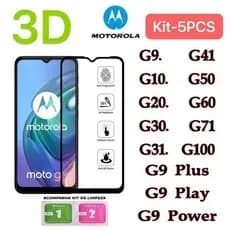 Película De Vidro 3D Para MOTO G9 G9PLUS G9PLAY G9POWER G10 G20 G30 G50 G60 G100 G31 G41 G51 G71 /