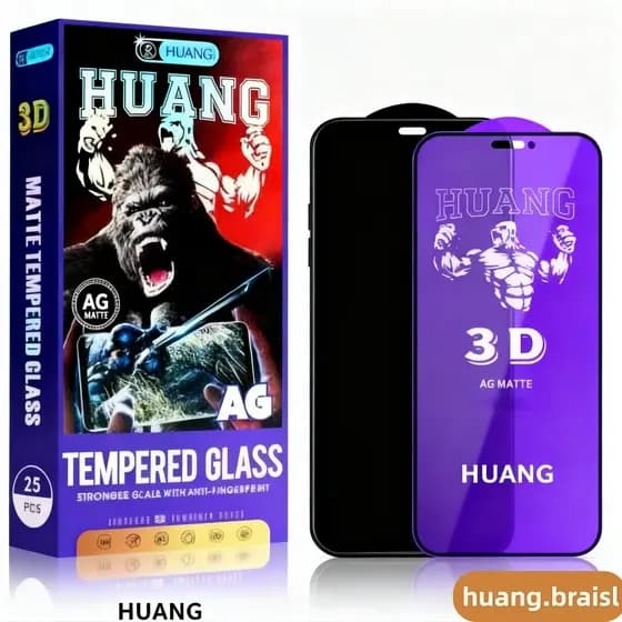 1/3/5 PCS Pelicula de Vidro AG Premium Fosca para iPhone - Toda Linha, Clareza HD, Proteção Robusta