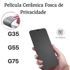 Kit Película Cerâmica Fosca Privacidade Para Motorola Moto G35/ G55 / G75 /