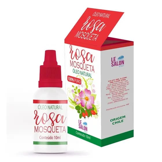 Óleo Rosa Mosqueta Puro Clareador e Antienvelhecimento 10ml Le Salon Pro