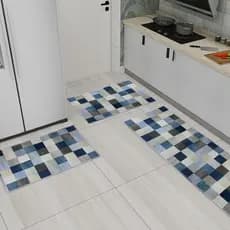 Conjunto de Tapetes Antiderrapantes para Cozinha – 3 Peças, Moderno e Resistente
