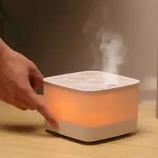 Umidificador de Ar Grande Com Luz - Decorativo Com Função de Difusor de Aromas - Com Controle Remoto