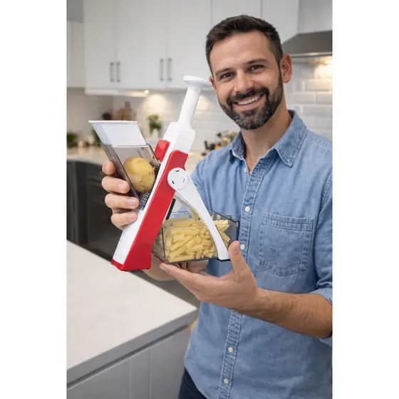 5 EM 1 CORTADOR de Legumes Multifuncional - (Cores Sortidas)