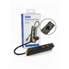 Hub Usb-c Com Rj45 Hdmi 4k Type-c Noteebook Pc Tv
